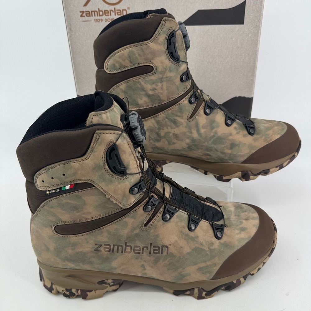 Zamberlan 4014 Lynx Mid GTX RR BOA Camo Hunting Boots Mens 11.5 Vibram Gore Tex